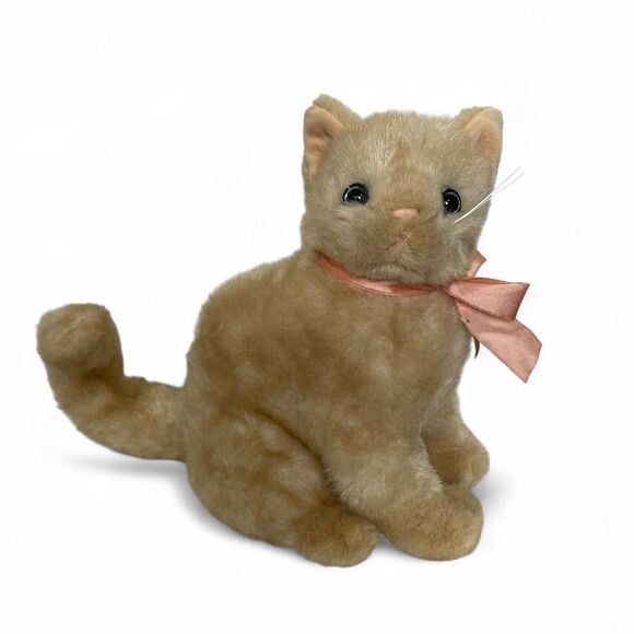 F.A.O. Schwarz Fifth Avenue 1991 brown blonde cat plush toy - Picture 1 of 8